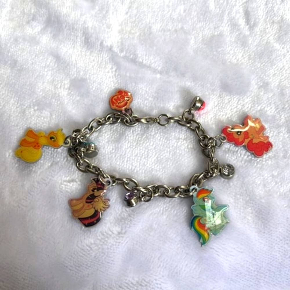 my little pony enamel charm bracelet